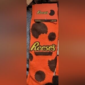 4/$25 Reeses Peanut Butter Cup Novelty Socks Collectible Crew Socks Unisex